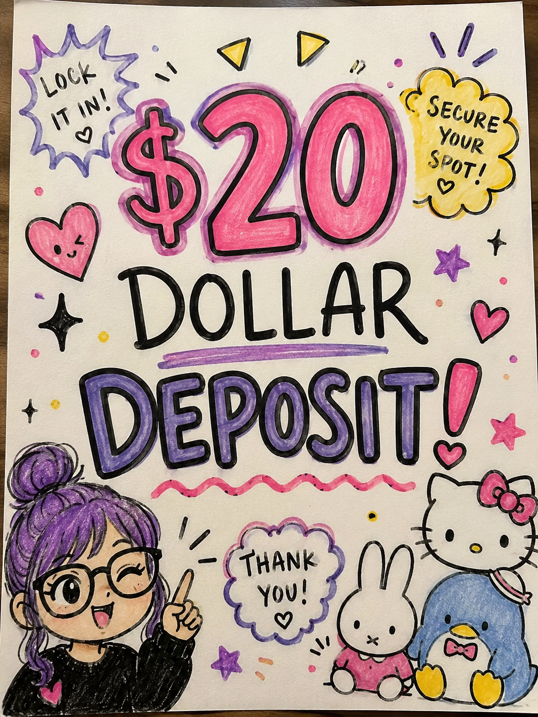 Deposit for live!!!